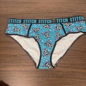 Torrid Stitch Halloween Hipster Panties size 1. Disney Lilo & Stitch skeleton